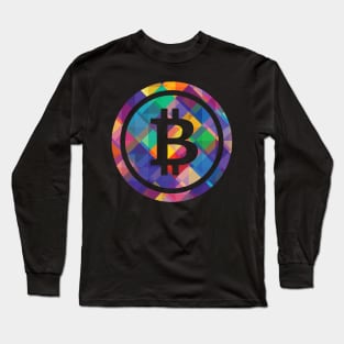 Bitcoin BTC coin Crypto coin Cryptocurrency Long Sleeve T-Shirt